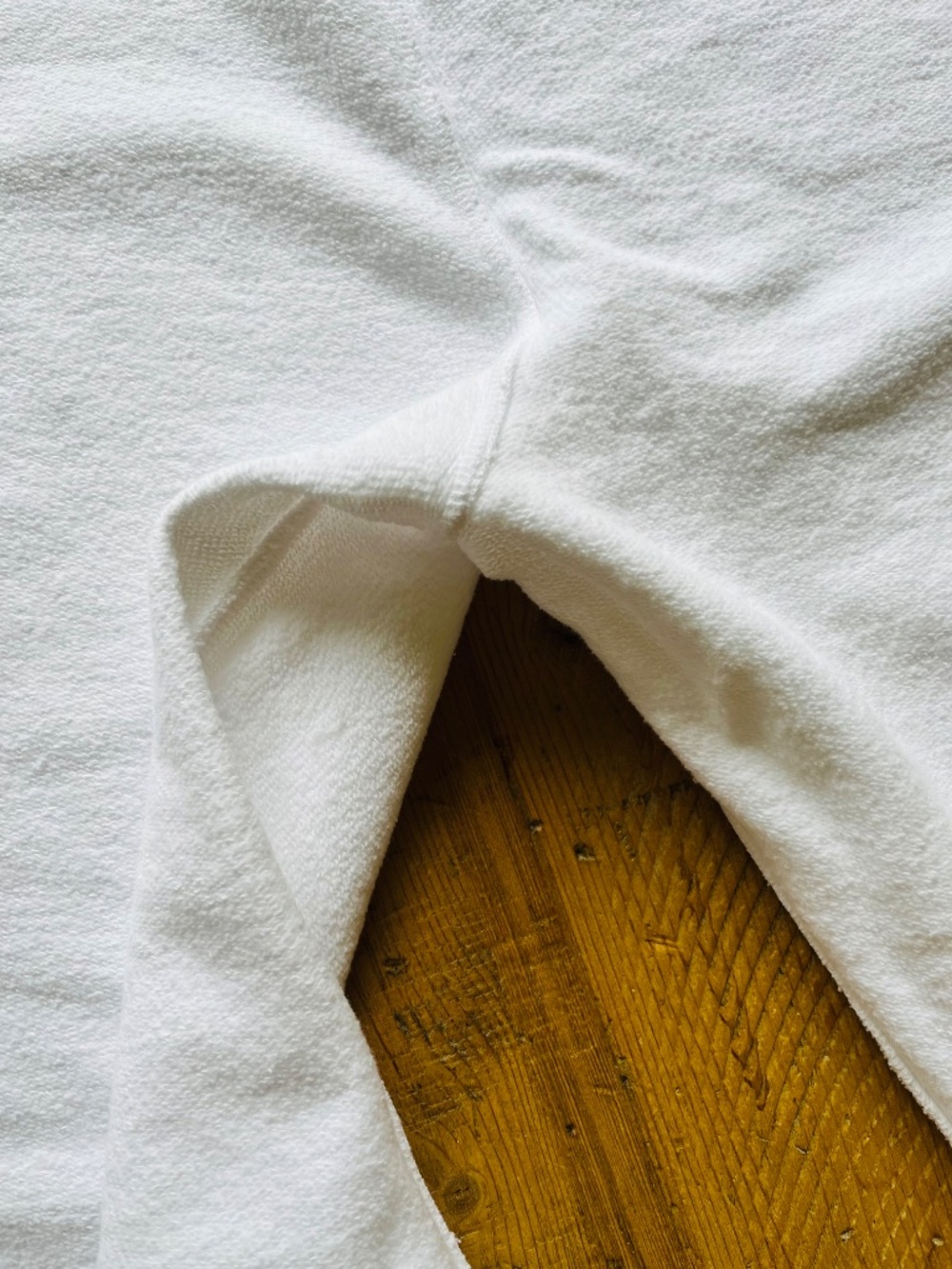 Frank & Eileen Catherine Cropped Wide Leg Sweatpants Ice White LAB634TF - Picture 14 of 14